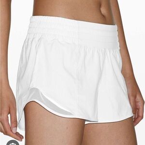 Lululemon Athletica White Athletic Shorts